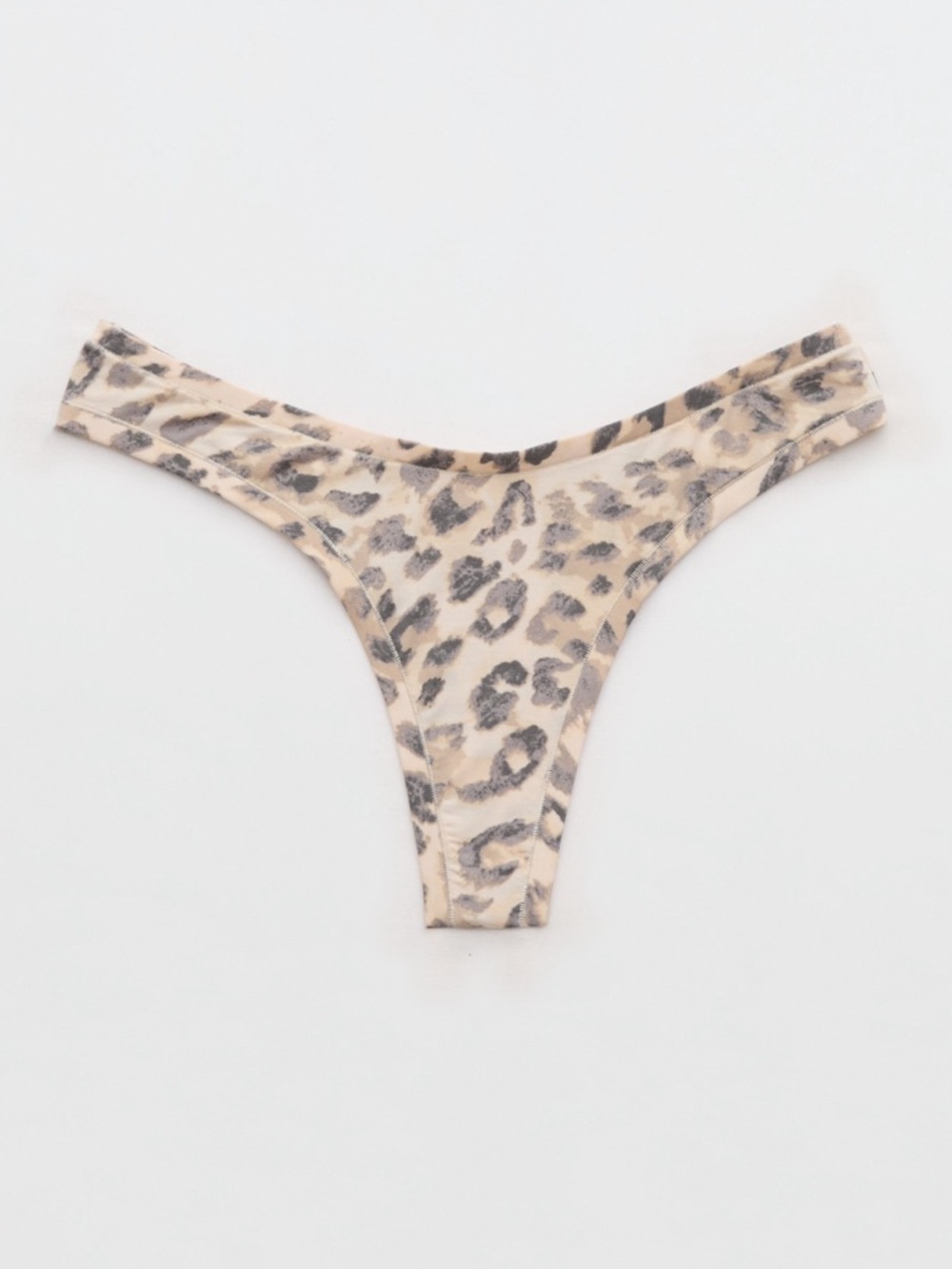 BNWT aerie super chill modal thong underwear in leopard print